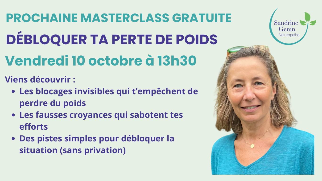 MASTERCLASS GRATUITE BEBLOQUER TA PERTE DE POIDS